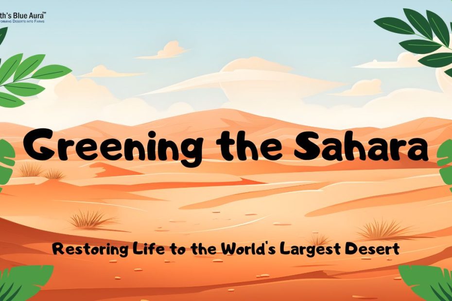 Greening the Sahara
